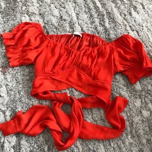 Orange Medium Cropped Top